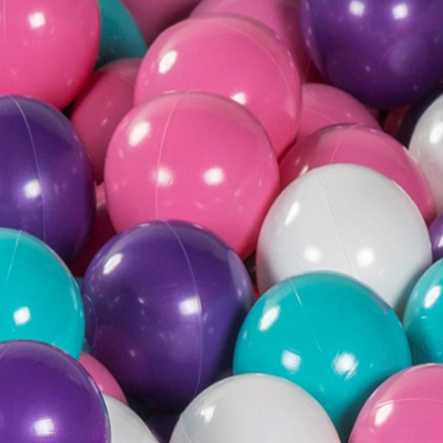 Round ball pit with 300 balls, 90x40cm, light gray, velvet