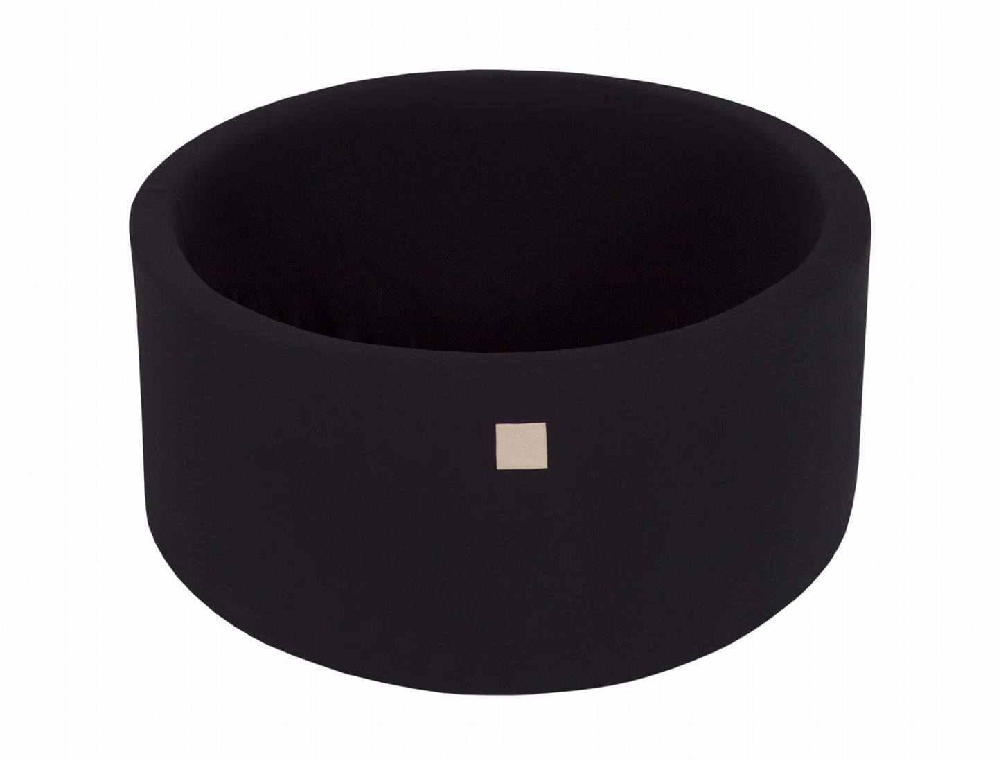 Round ball pit without balls, 90x30cm, Black, Cotton