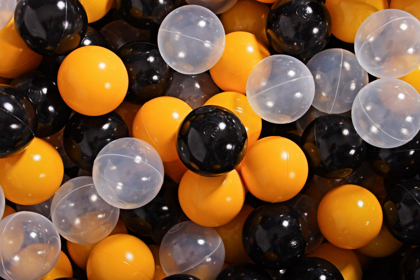 Round ball pit with 200 balls, 90x30cm, dark gray, cotton