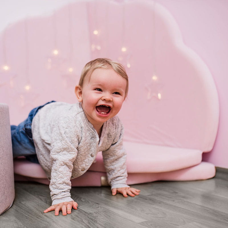 Montessori Baby Speelmat - Bloem - Roze