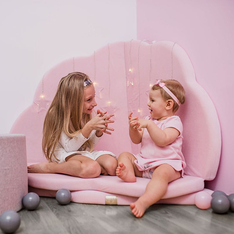 Montessori Baby Speelmat - Bloem - Roze