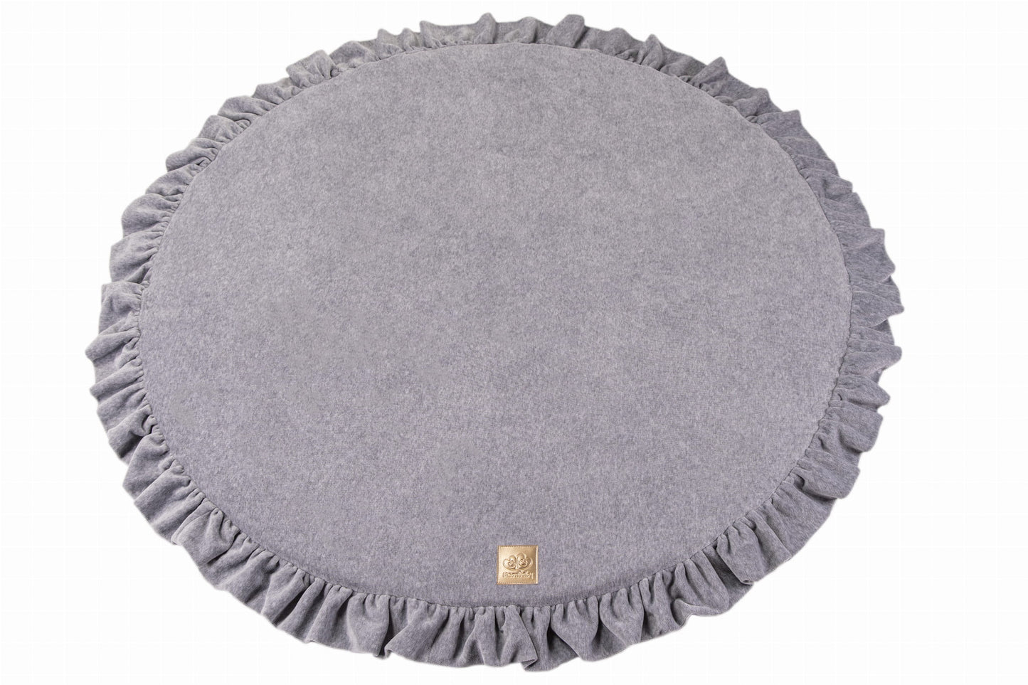 Montessori Baby Speelmat - Rond - Baby - Grijs