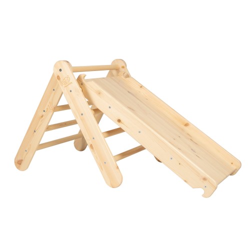 Montessori Klimrek 2in1 Ladder en Glijbaan - Hout