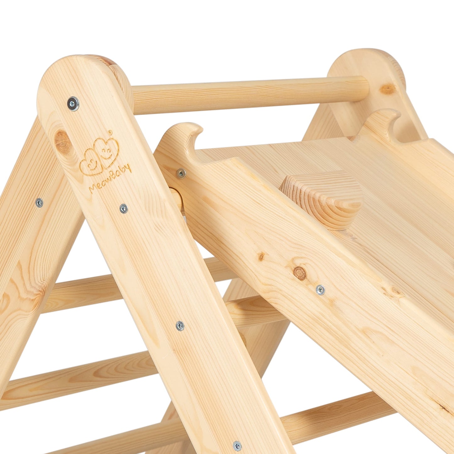 Montessori Climbing Frame 2in1 Ladder and Slide - Wood