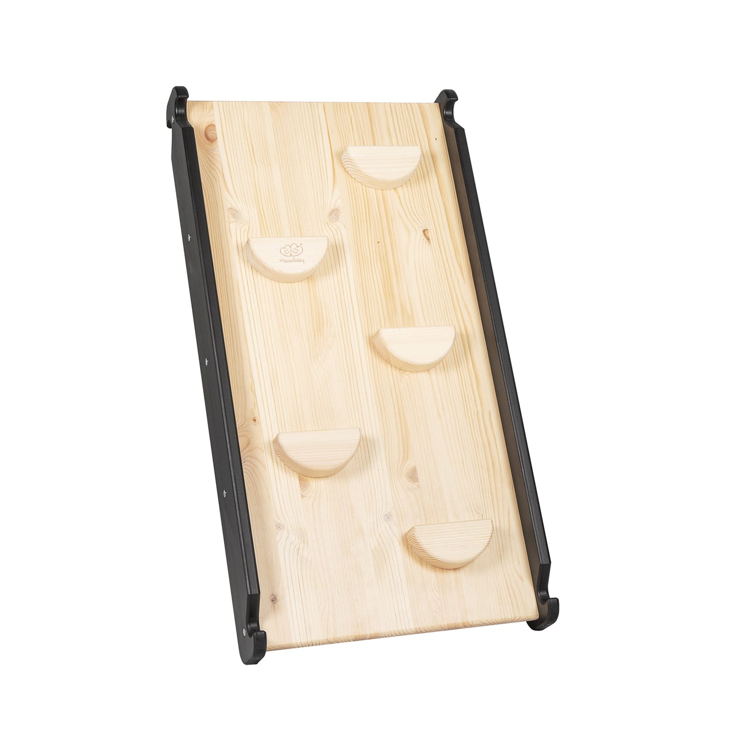 Montessori Klimrek 2in1 Ladder en Glijbaan - Hout - Zwart