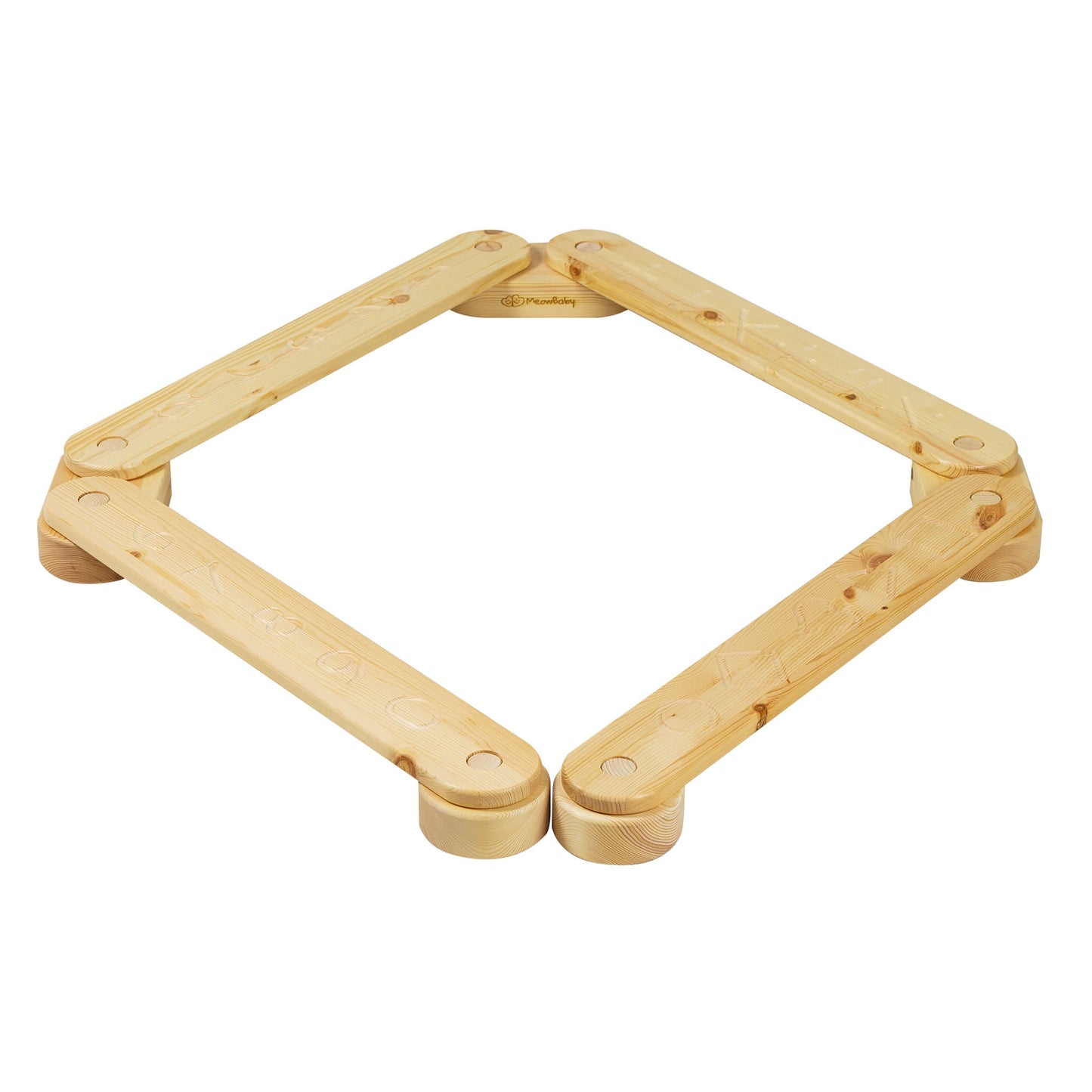 Montessori Balance Beam Made of Natural Wood