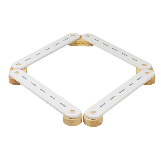 Montessori Balance Beam Made of Natural Wood - White