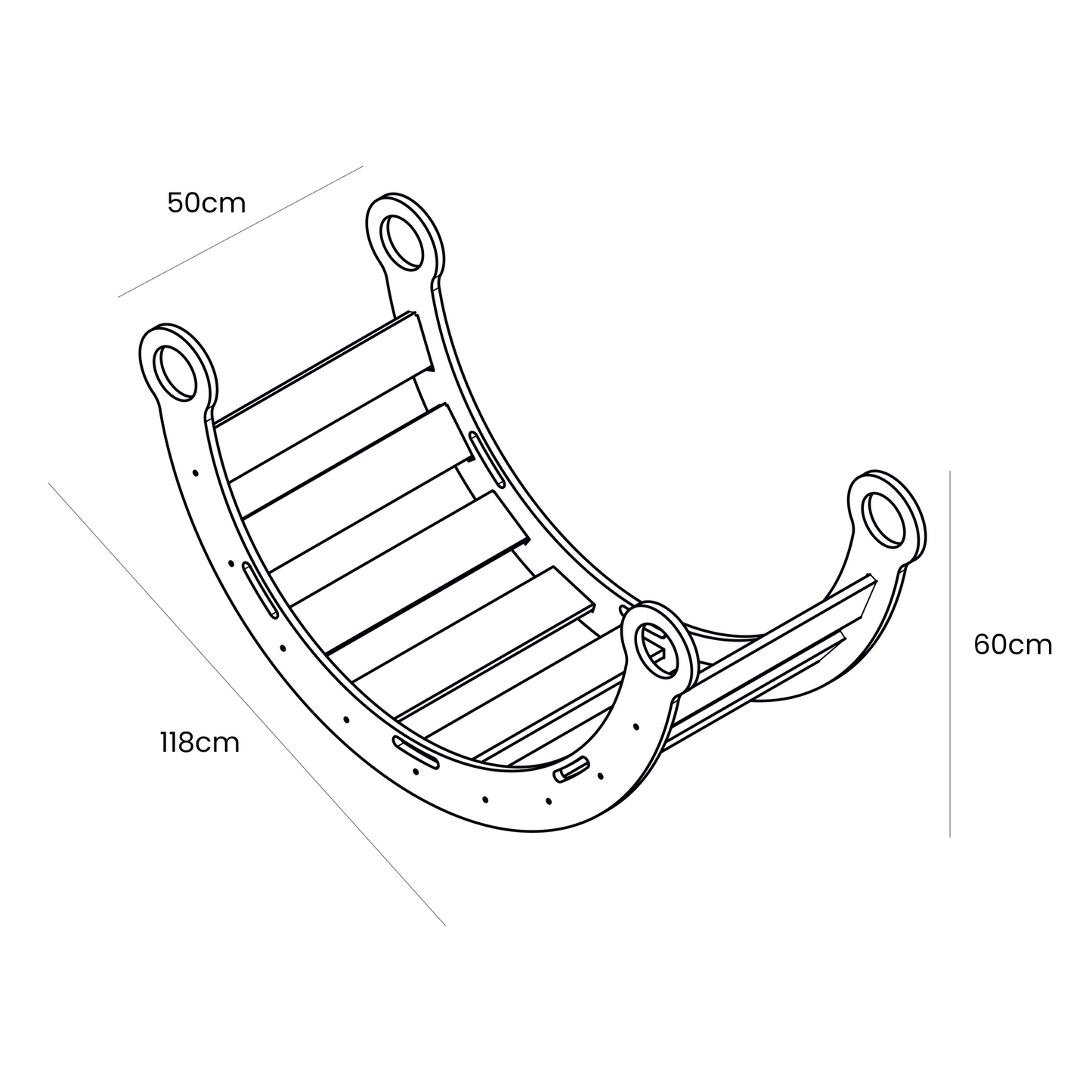 Montessori Dream Swing Large Wood 