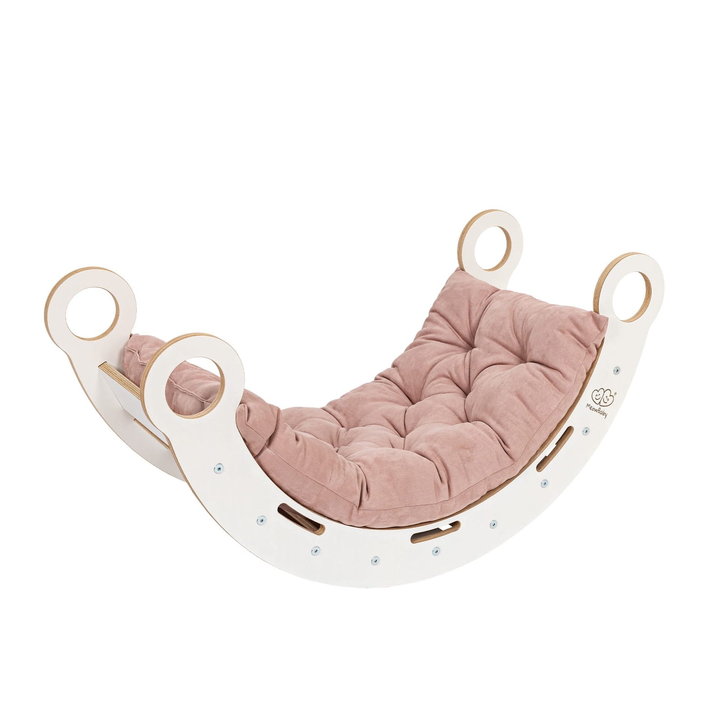 Montessori Dream Swing Medium White Wood with Slide