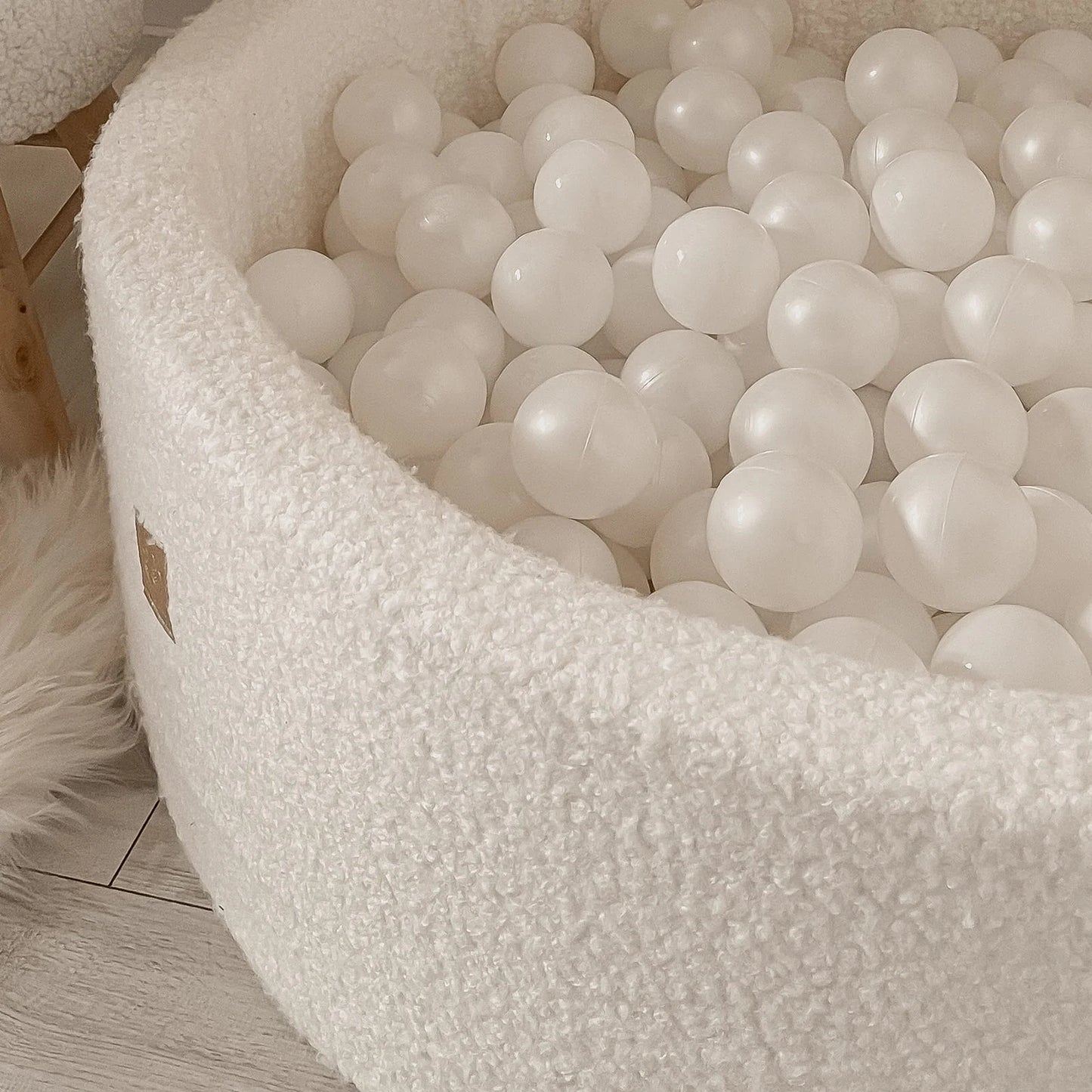 Teddy Playset with Ball Pit | Cream White