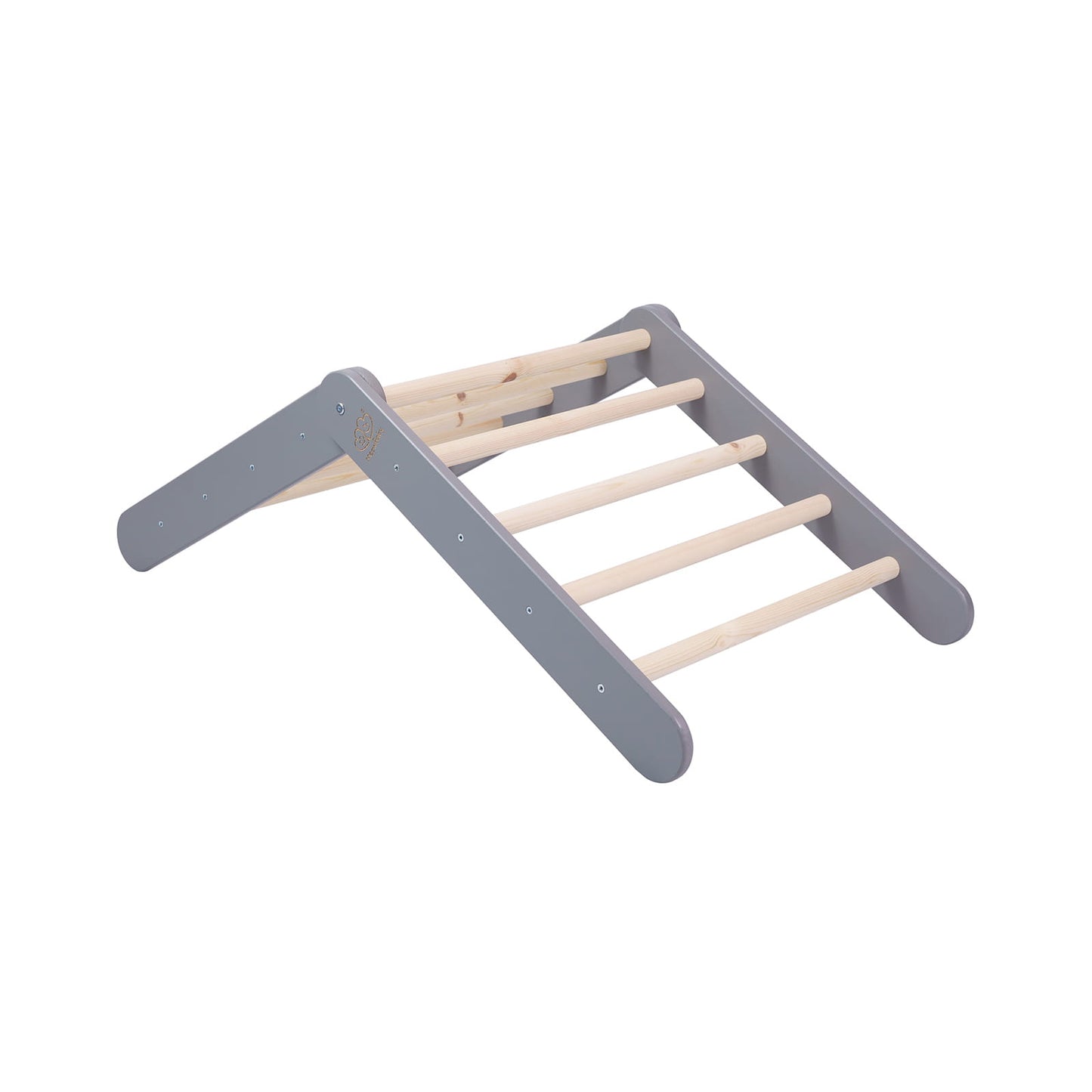 Montessori Climbing Frame 2in1 Ladder and Slide - Grey