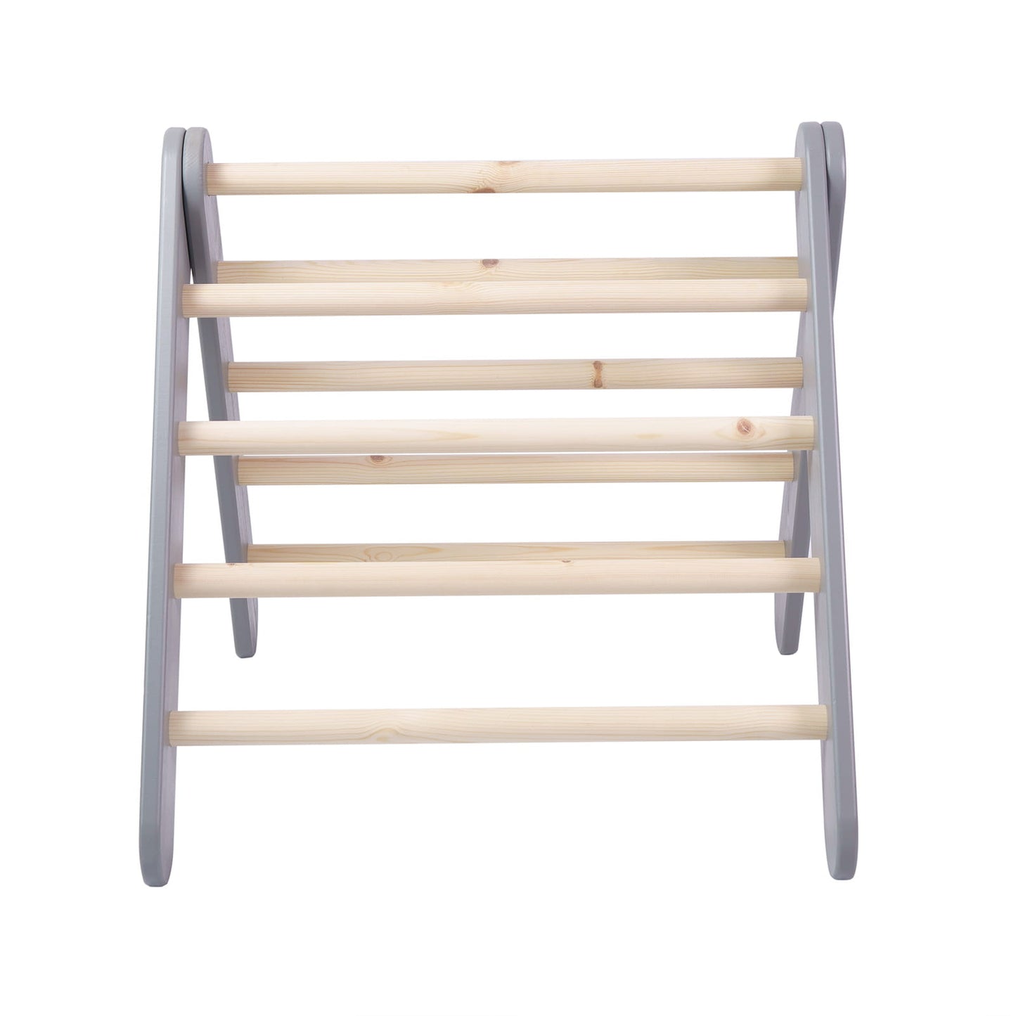 Montessori Climbing Frame 2in1 Ladder and Slide - Grey